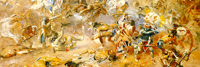 Detail from Battle of Belly River Detail from Battle of Belly River